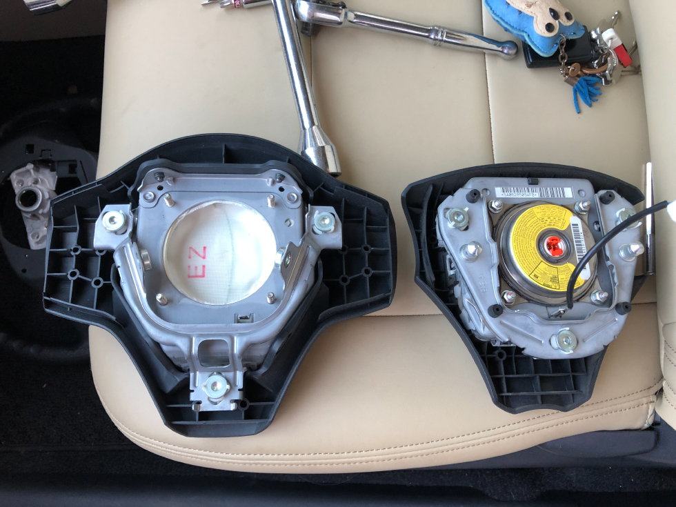 エアバッグユニット移設